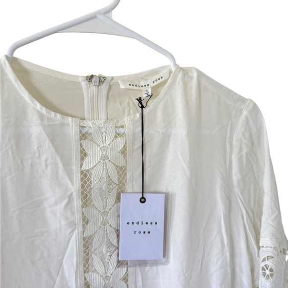 Endless Rose White Lace Insert Mini Dress - Picture 7 of 10